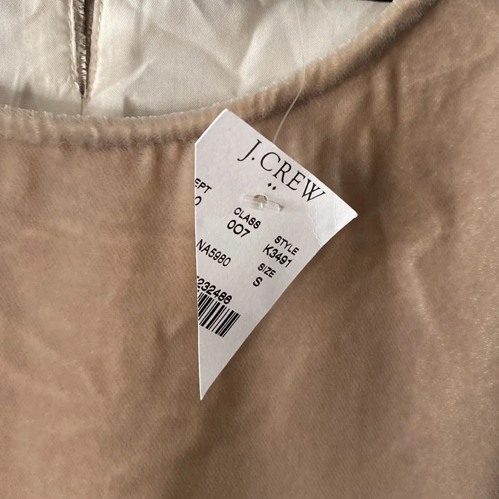 J. Crew blush velvet short sleeve top